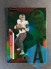 2022 Illusions GREEN Parallel ROOKIE Desmond Ridder #3 Falcons